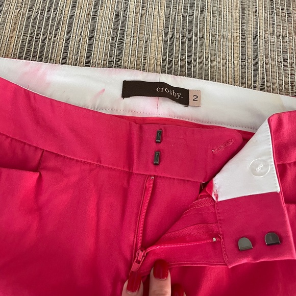Crosby Pants Women’s Size 2 Hot Pink Cotton Stretch NEW - Picture 4 of 14